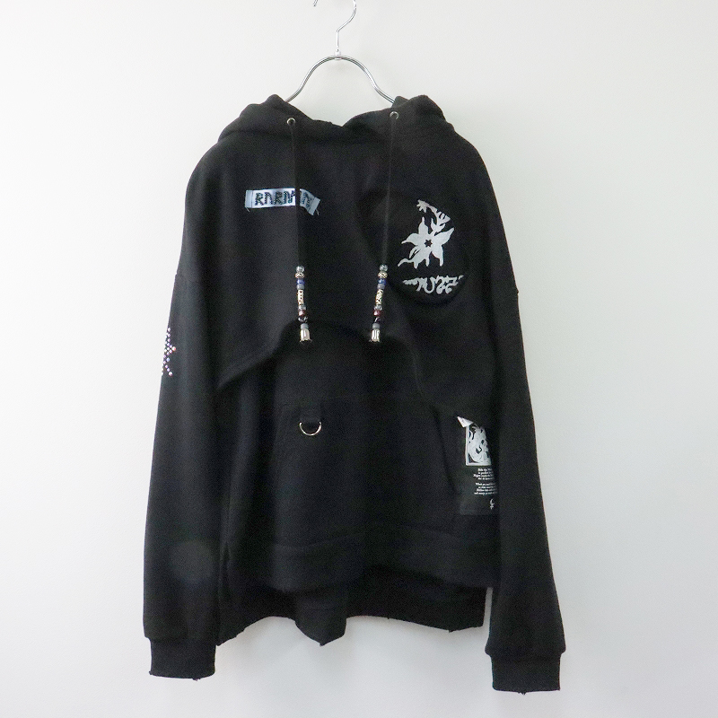 ルルムウ rurumu 縷縷夢兎 bind rune layered hoodie レイヤード