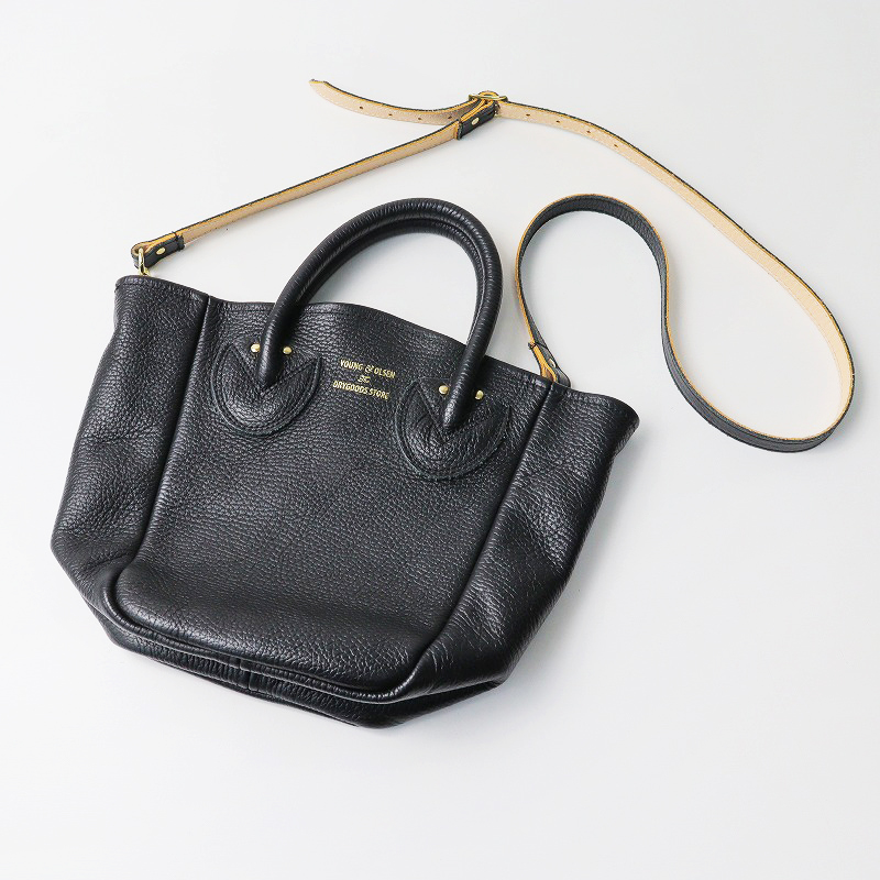 ヤングアンドオルセン YOUNG & OLSEN PETITE LEATHER TOTE 2WAY レザー