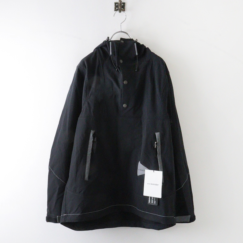 アンドワンダー and wander nylon double cloth hoodie ナイロンダブル