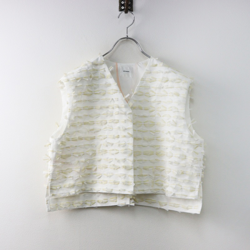 yori shirocon ヨリ シロコン ミニリボンショートジレ « ブランド衣類