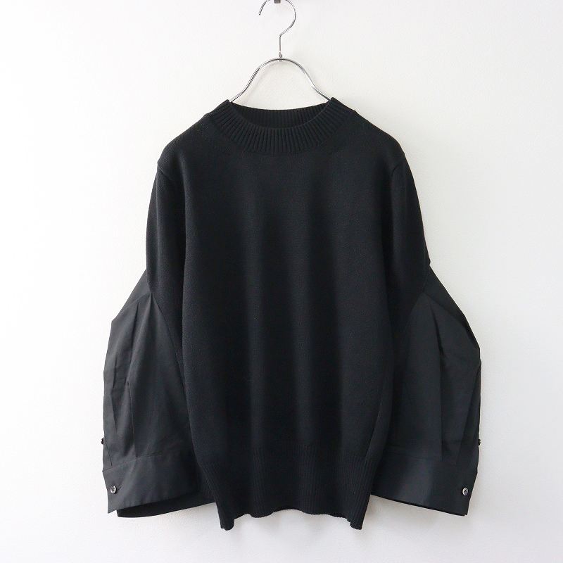 【中古】サカイ sacai 23SS Cotton Poplin x Knit Pullover コットンポプリン ニットプルオーバー ドッキングシャツ サカイ sacai Cotton Poplin x Knit Pullover コットンポプリン切替