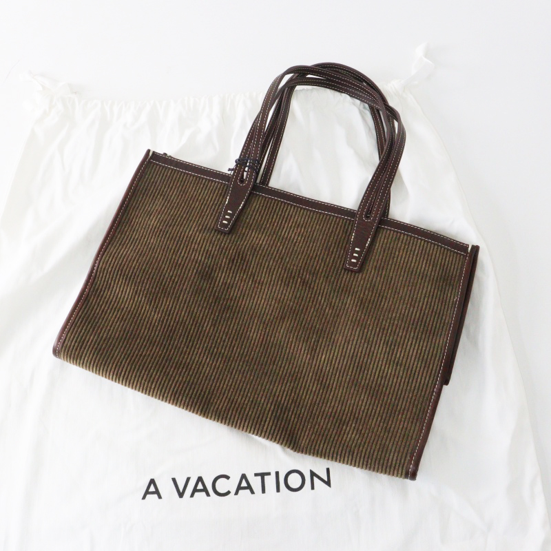 A VACATION CLUB BAG コーデュロイ トートバッグ ア ヴァケーション A VACATION CLUB コーデュロイ トートバッグ